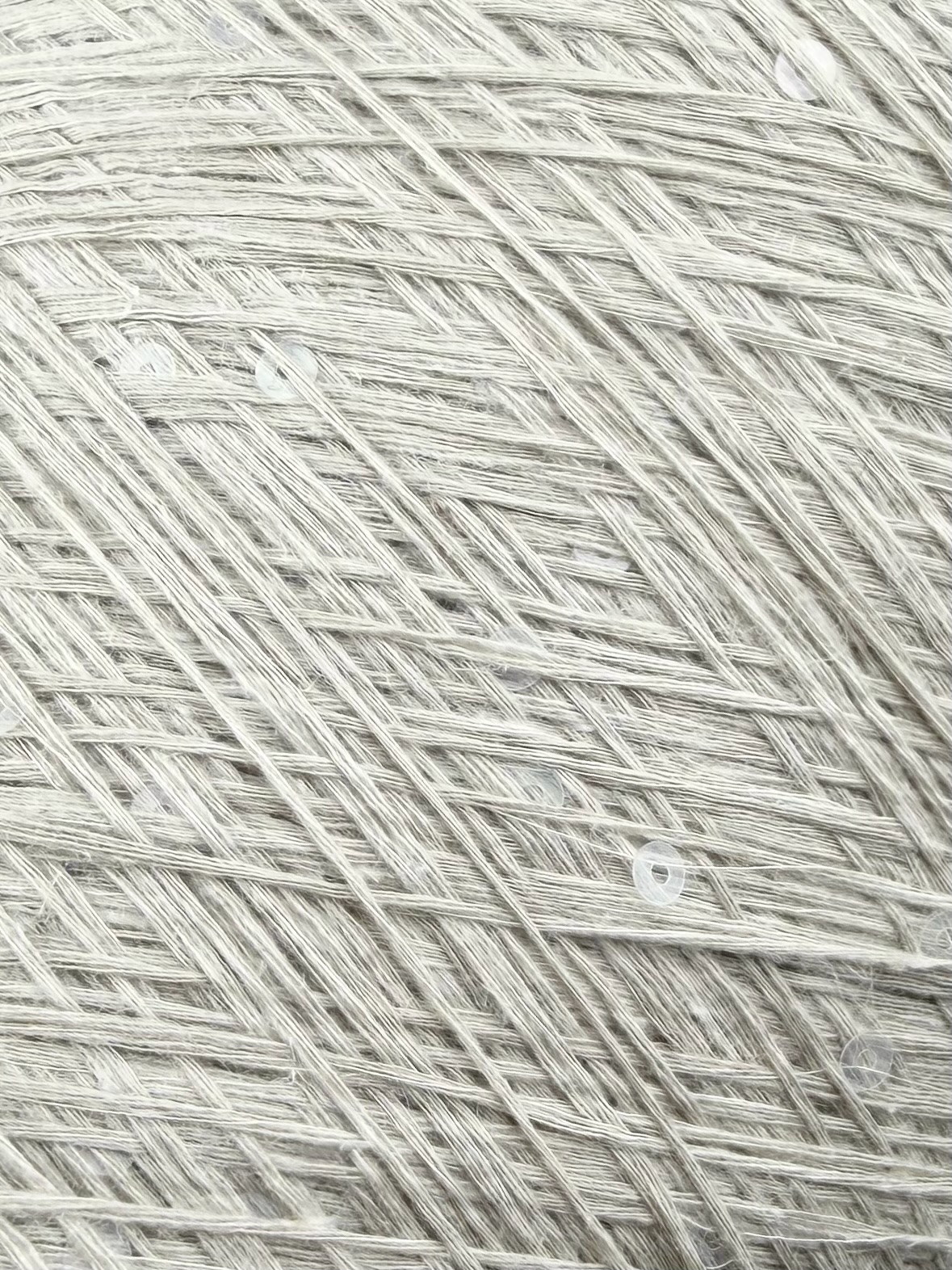 Filati Naturali Forest 7800 – Fil en coton et lin avec paillettes col. Gris clair